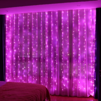 Picture of 50FT Pink Decorative Fairy Light – LED Room Decoration Light for Bedroom, Curtain, Wall, Wedding, Party, Garden & Home Decor Pink
