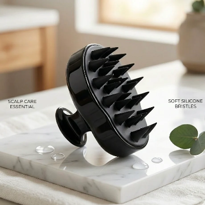 Picture of High-Quality Silicone Shampoo Brush – Soft Hair Scalp Massage Brush for Deep Scalp Cleansing, Hair Washing & Daily Hair Care 