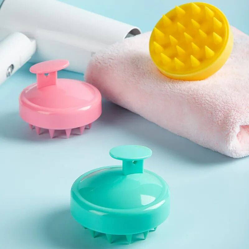 Picture of High-Quality Silicone Shampoo Brush – Soft Hair Scalp Massage Brush for Deep Scalp Cleansing, Hair Washing & Daily Hair Care 