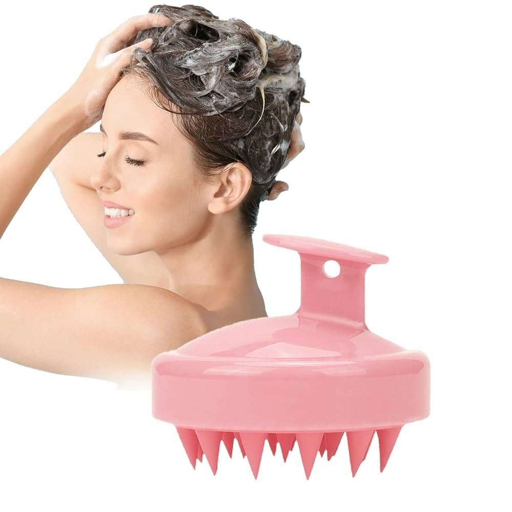 Picture of High-Quality Silicone Shampoo Brush – Soft Hair Scalp Massage Brush for Deep Scalp Cleansing, Hair Washing & Daily Hair Care 