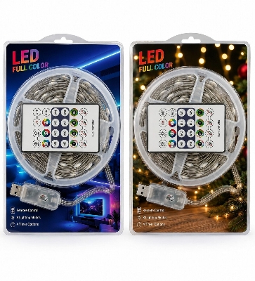 Picture of 32FT Smart App Control LED Fairy Light – Bluetooth RGB Decorative Light with Multiple Lighting Modes for Bedroom, Room, Party & Home Decoration Multicolor