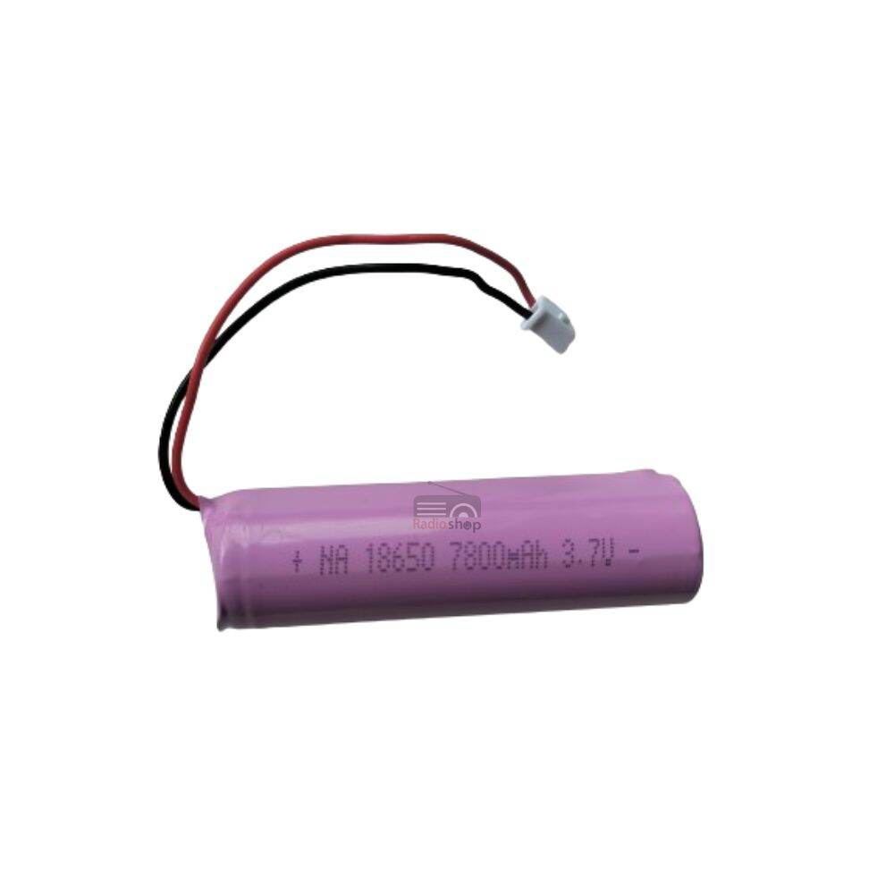 Picture of 18650 Rechargeable 3.7V Li-ion Battery Pack with 2 Pin JST Connector for Emergency Light & DIY Electronics Multicolor