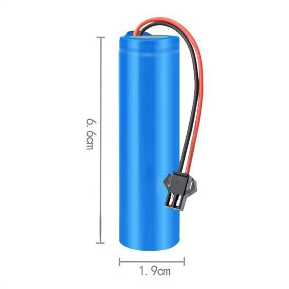 Picture of 18650 Rechargeable 3.7V Li-ion Battery Pack with 2 Pin JST Connector for Emergency Light & DIY Electronics Multicolor