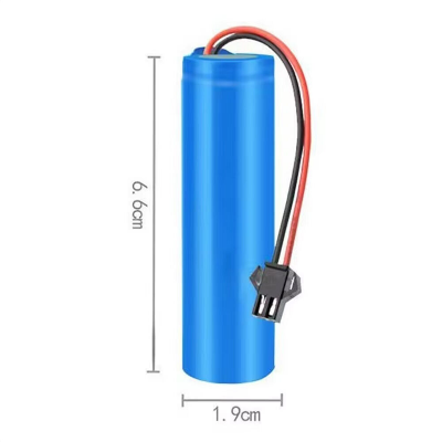 Picture of 18650 Rechargeable 3.7V Li-ion Battery Pack with 2 Pin JST Connector for Emergency Light & DIY Electronics Multicolor