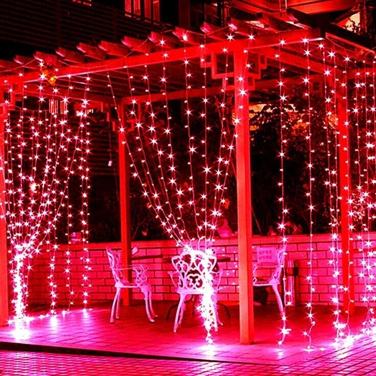 Picture of 50FT Red Decorative Fairy Light – LED Room Decoration Light for Bedroom, Curtain, Wall, Wedding, Party, Garden & Home Decor Red