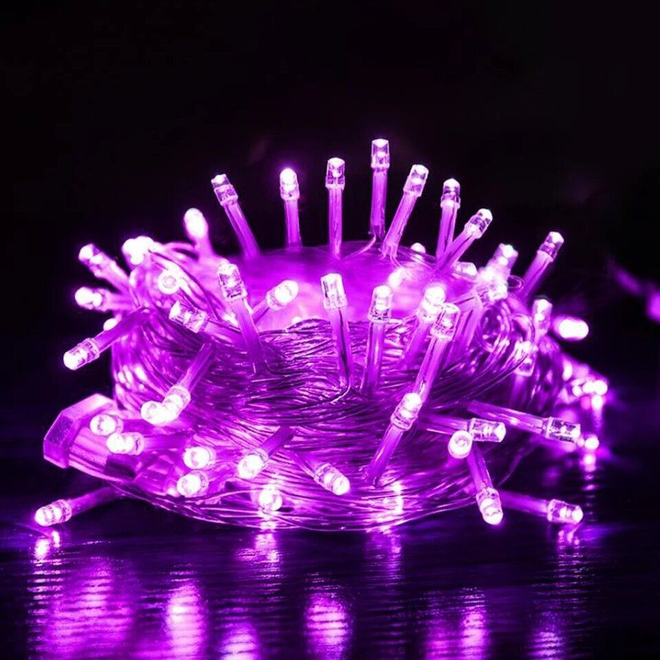 Picture of 50FT Purple Decorative Fairy Light – LED Room Decoration Light for Bedroom, Curtain, Wall, Wedding, Party, Garden & Home Decor Purple