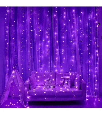 Picture of 50FT Purple Decorative Fairy Light – LED Room Decoration Light for Bedroom, Curtain, Wall, Wedding, Party, Garden & Home Decor Purple