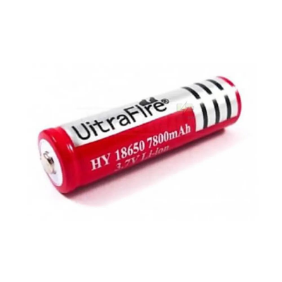 Picture of 18650 Rechargeable Lithium-ion Battery 3.7V Flat Top Li-ion Cell for LED Torch Flashlight Emergency Light DIY Battery Pack Power Bank Red