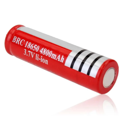 Picture of 18650 Rechargeable Lithium-ion Battery 3.7V Flat Top Li-ion Cell for LED Torch Flashlight Emergency Light DIY Battery Pack Power Bank Red