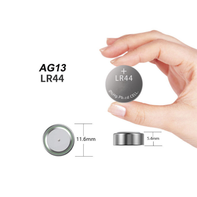 Picture of LR44 AG13 Button Cell Battery 1.5V Alkaline Coin Battery 10PCS Pack for Watch Calculator Toy LED Light Remote Clock Electronic Devices 10pcs