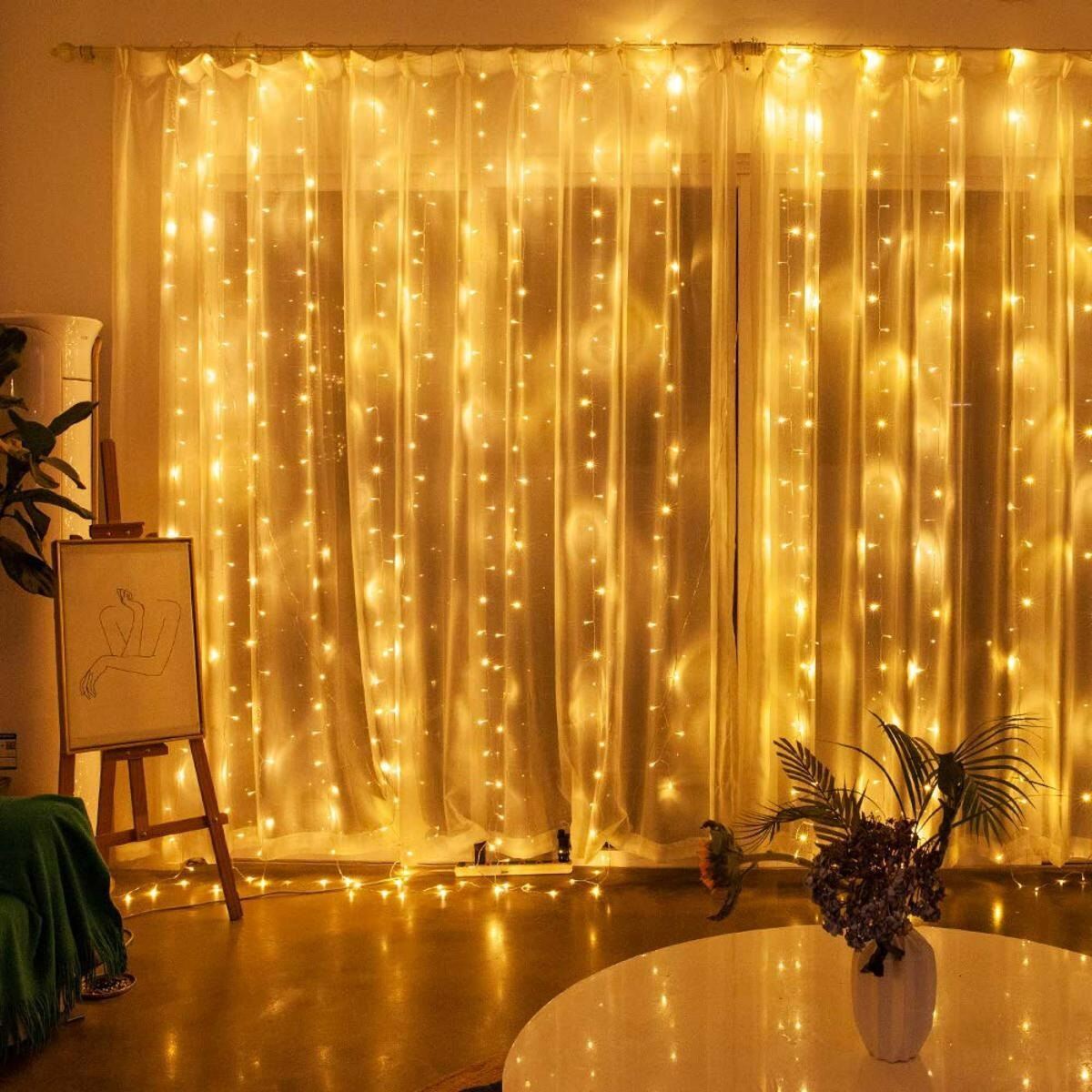 Picture of 80 LED Golden Fairy Decorative Light 28FT – Waterproof LED String Light for Wedding, Festival, Party, Bedroom, Curtain & Home Decoration Gold