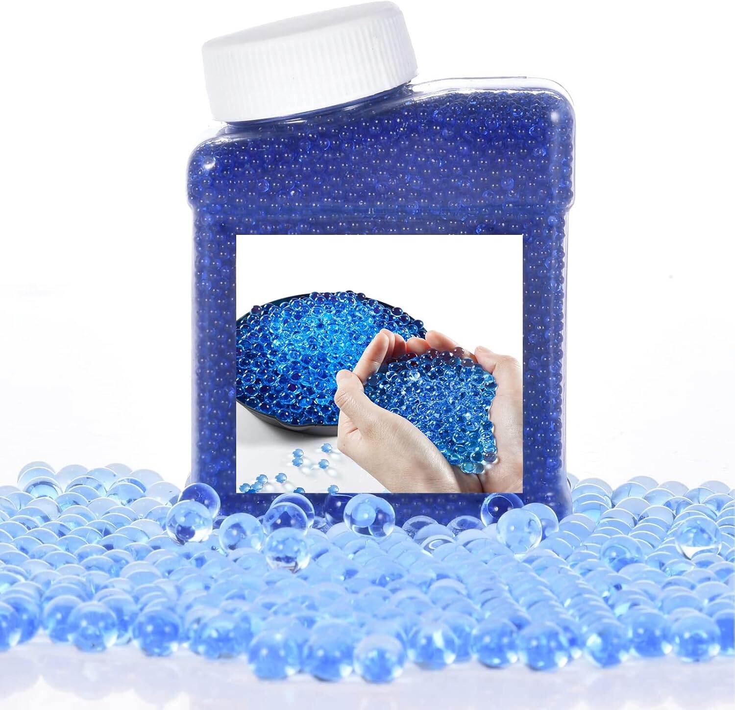 Picture of 20,000 pceSoft Color Water Gel Balls – 7–8mm (1 Storage Jar) - Blue