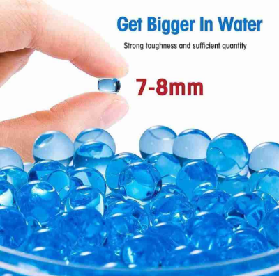 Picture of 20,000 pce Soft Color Water Gel Balls – 7–8mm (1 Storage Jar) - Blue