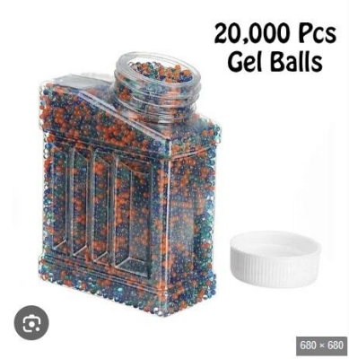 Picture of Gel Ball 1 Jar – 20,000 Pieces 7.8mm Water Absorbent Orbeez Beads (Multicolor) - Multicolor