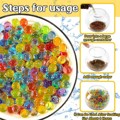Picture of Gel Ball 1 Jar – 20,000 Pieces 7.8mm Water Absorbent Orbeez Beads (Multicolor) - Multicolor