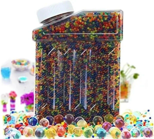Picture of HydroMagic Mega Jar Water Absorbent Gel Balls – 20,000 Colorful Orbeez Beads 7.8mm Size - Multicolor