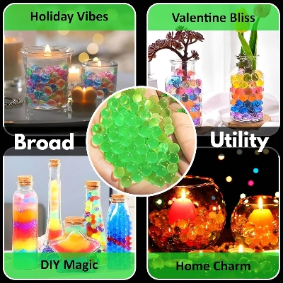 Picture of HydroShot Pro Gel Gun Ammo Bundle – 10,000 Pieces (5 Packs × 2,000 Beads) for Gel Blaster & Splatter Ball - Green