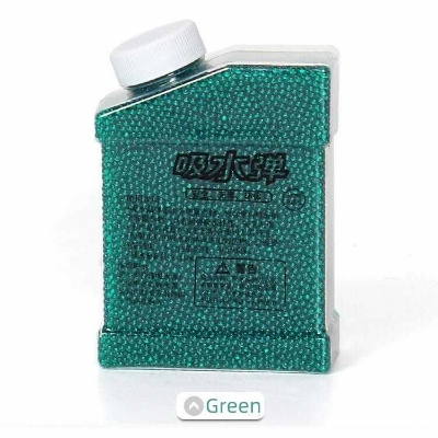 Picture of SplashPro Crystal Green Water Gel Beads Jar – 50,000 pcs Orbeez Pearls (7–8mm Size) - Green