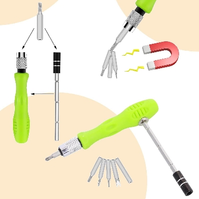 Picture of Multifunctional Portable 32 in 1 Precision Screwdriver Tool Set made of ABS Material - Multicolor