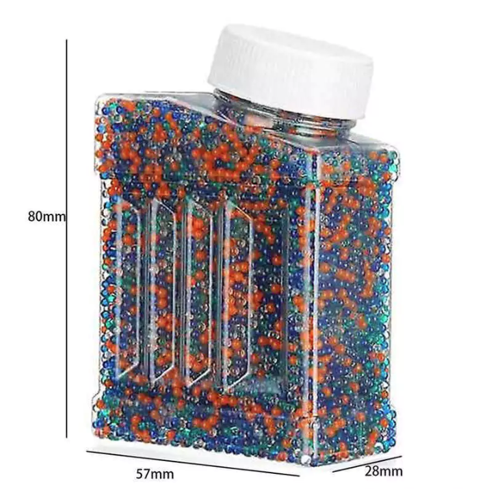 Picture of 1 Jar High-Speed 7.8mm Gel Ball Refill - 20,000 Pcs Crystal Water Beads - Multicolor