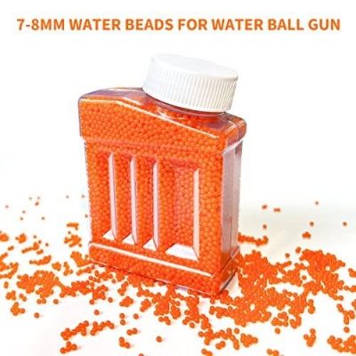 Picture of Gel Blaster Ammo Balls (7–8mm) – Safe Non-Toxic Water Gellets Refill Jar (1 Jar) - Orange