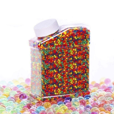 Picture of Gel Blaster Refill Water Beads (7–8mm) – Premium Non-Toxic Gellets Jar (30K, Single Jar) - Multicolor