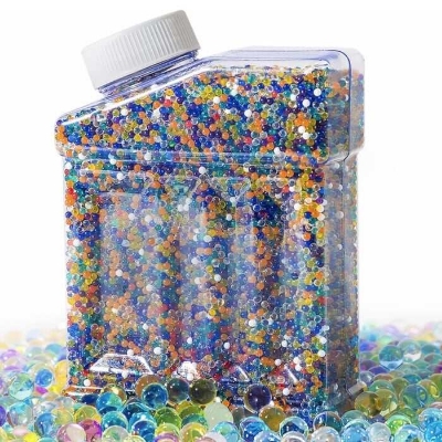 Picture of Gel Blaster Refill Water Beads (7–8mm) – Premium Non-Toxic Gellets Jar (30K, Single Jar) - Multicolor