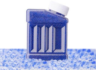 Picture of Gel Blaster Ammo Beads (7–8mm) – Non-Toxic Water Gellets Refill Jar (Single Jar) - Blue