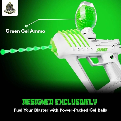 Picture of Gel Blaster Ammo Beads (7–8mm) – High Quality Non-Toxic Water Gellets Jar (30,000 PCS, 1 Jar) - Green
