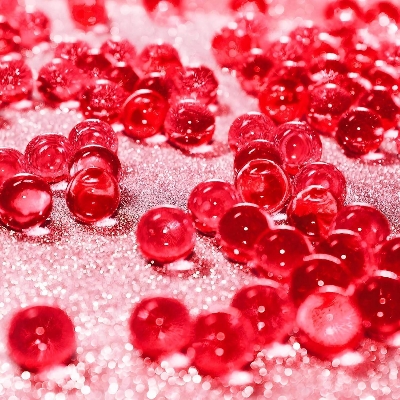 Picture of Water Gel Beads for Blaster (7–8mm) – Non-Toxic Premium Gellets Refill Jar (20K, 1 Jar Pack) - Red