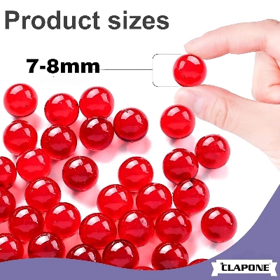 Picture of Water Gel Beads for Blaster (7–8mm) – Non-Toxic Premium Gellets Refill Jar (20K, 1 Jar Pack) - Red