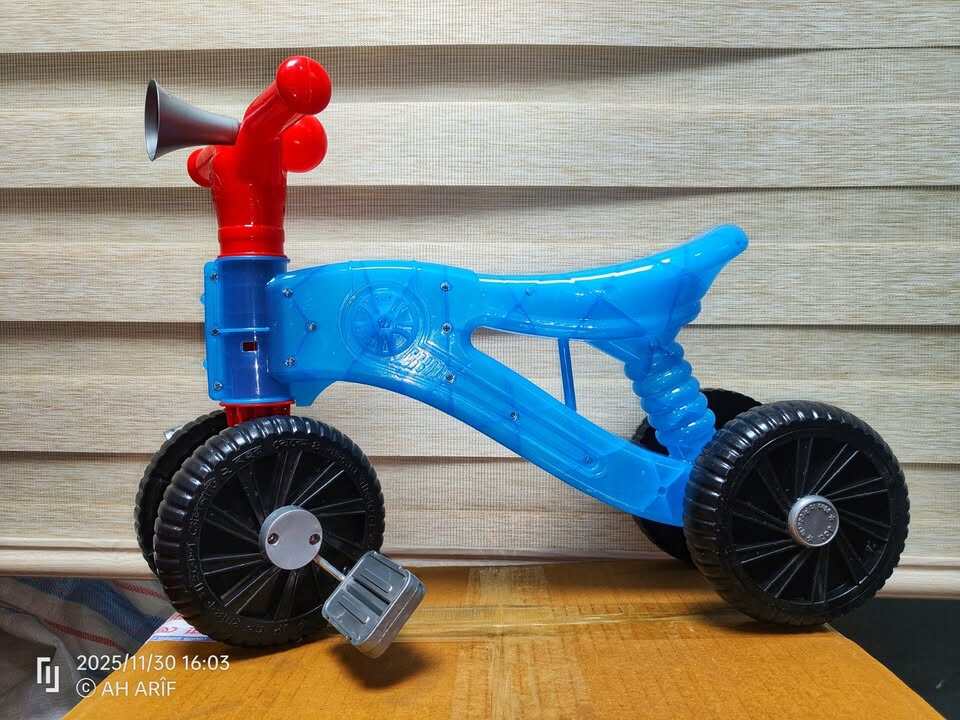 Picture of NEW MODEL 4 চাকা Baby Balance Bike | My 1st Ride-On Cycle | Learn to Walk Walker Tricycle Toy for Kids (১-৪ বছর) - Blue