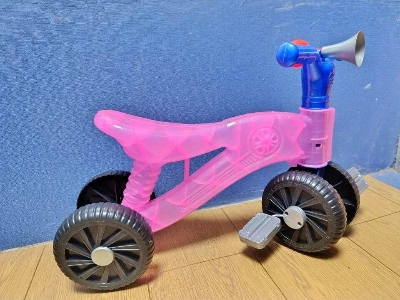 Picture of NEW MODEL 4 Wheel Baby Balance Bike – The perfect first ride-on for kids to build balance, coordination, and walking confidence - Pink