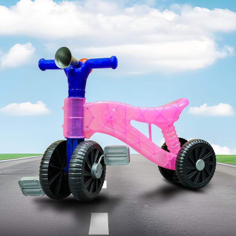 Picture of NEW MODEL 4 Wheel Baby Balance Bike – The perfect first ride-on for kids to build balance, coordination, and walking confidence - Pink
