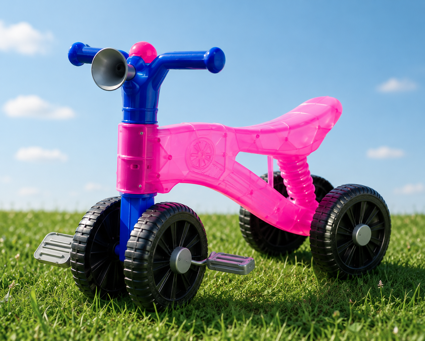Picture of Luxury Baby Balance Bike for Toddlers | 4-Wheel Ride-On Training Bicycle | Lightweight Learning Cycle for Boys & Girls (Age 1-3 Years)