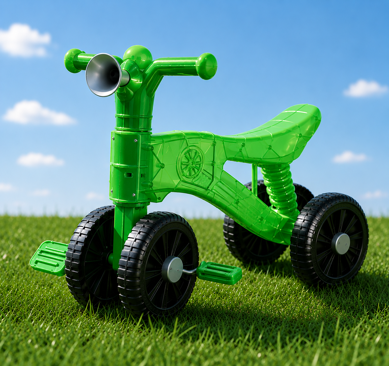 Picture of Luxury Baby Balance Bike for Toddlers | 4-Wheel Ride-On Training Bicycle | Lightweight Learning Cycle for Boys & Girls (Age 1-3 Years)