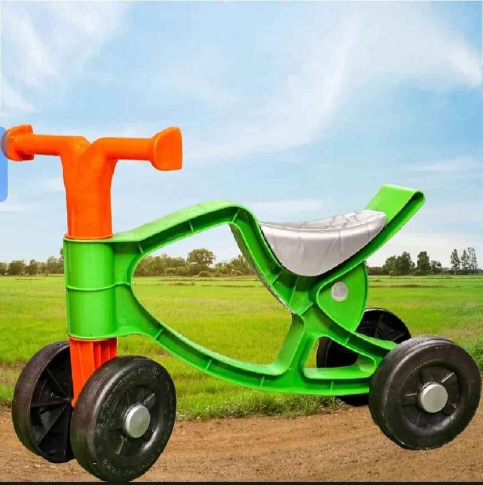 Picture of My First Ride-On Bicycle | Stable 4-Wheel Learning Cycle for Kids Age 1-3 Years - Multicolor