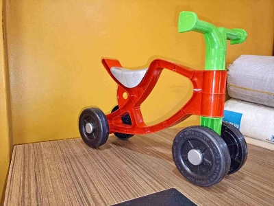 Picture of My First Ride-On Bicycle | Stable 4-Wheel Learning Cycle for Kids Age 1-3 Years - Multicolor