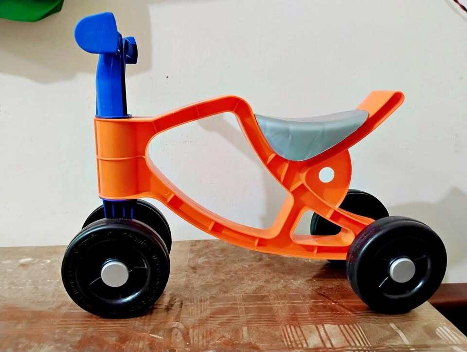 Picture of My First Ride-On Bicycle | Stable 4-Wheel Learning Cycle for Kids Age 1-3 Years - Multicolor