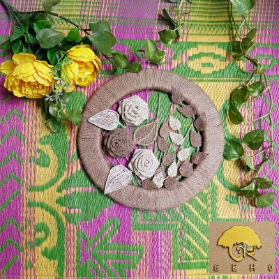 Picture of Handmade Jute Rope Round Wall Hanging