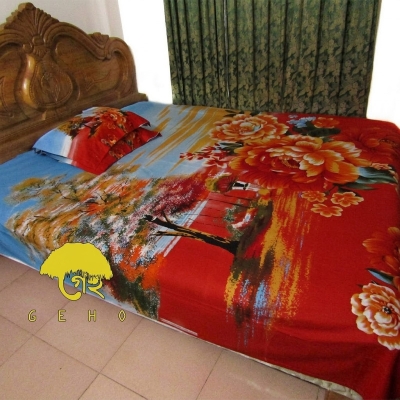 Picture of Double Size Bed Sheet Set With Two Pillow Covers