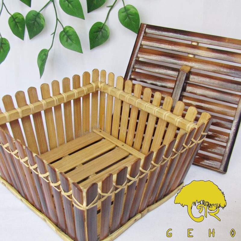 Picture of Square Shaped Tissue Storage Box With Cover-Multicolor