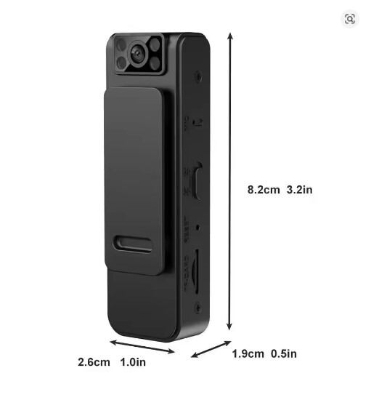 Picture of Body Cam A19 Mini Camera HD 1080P Wearable era Night Vision Voice Video Recorder Bike Bicycle Sport Dv Small Action Cam - Black