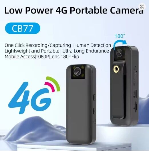 Picture of 2MP 4G Mini Wireless Camera High Definition Phone Remote Video Recorder Worn Police Small Body Camera Night Vision best camera - Black