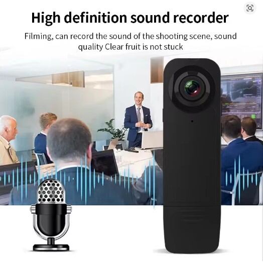 Picture of A18 1080P HD Mini Camera Sport Hiking Mini Pen Cam Night Vision Micro Camcorder Portable Bodycam DV Video Recorder - Black