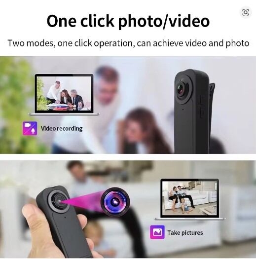 Picture of A18 1080P HD Mini Camera Sport Hiking Mini Pen Cam Night Vision Micro Camcorder Portable Bodycam DV Video Recorder - Black