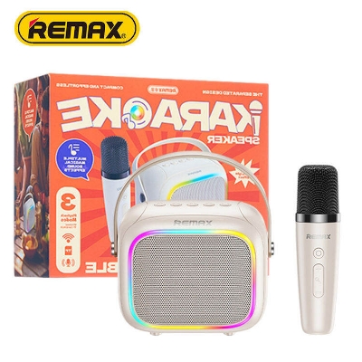 Picture of RE-MAX wireless portable portable outdoor karaoke stereo RGB colorful light effect compact Bluetooth speaker H13 