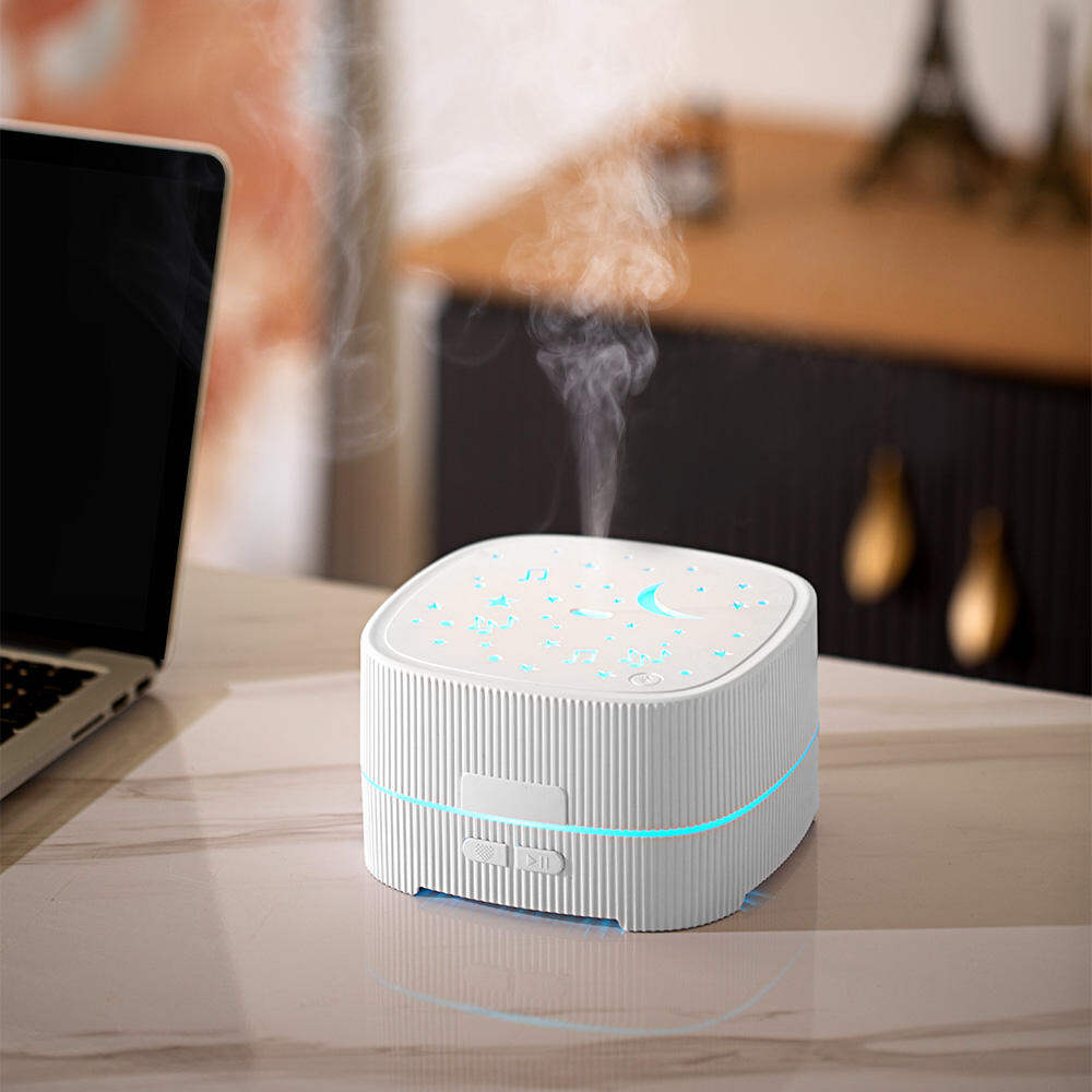 Picture of Ultrasonic Cool Mist Air Humidifier 500ml Colorful Led Light Aroma Diffuser with Music Essential Oil Speaker