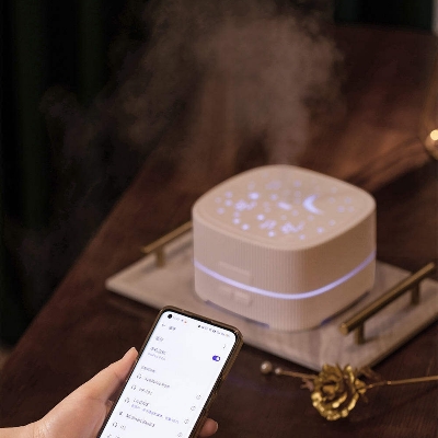 Picture of Ultrasonic Cool Mist Air Humidifier 500ml Colorful Led Light Aroma Diffuser with Music Essential Oil Speaker