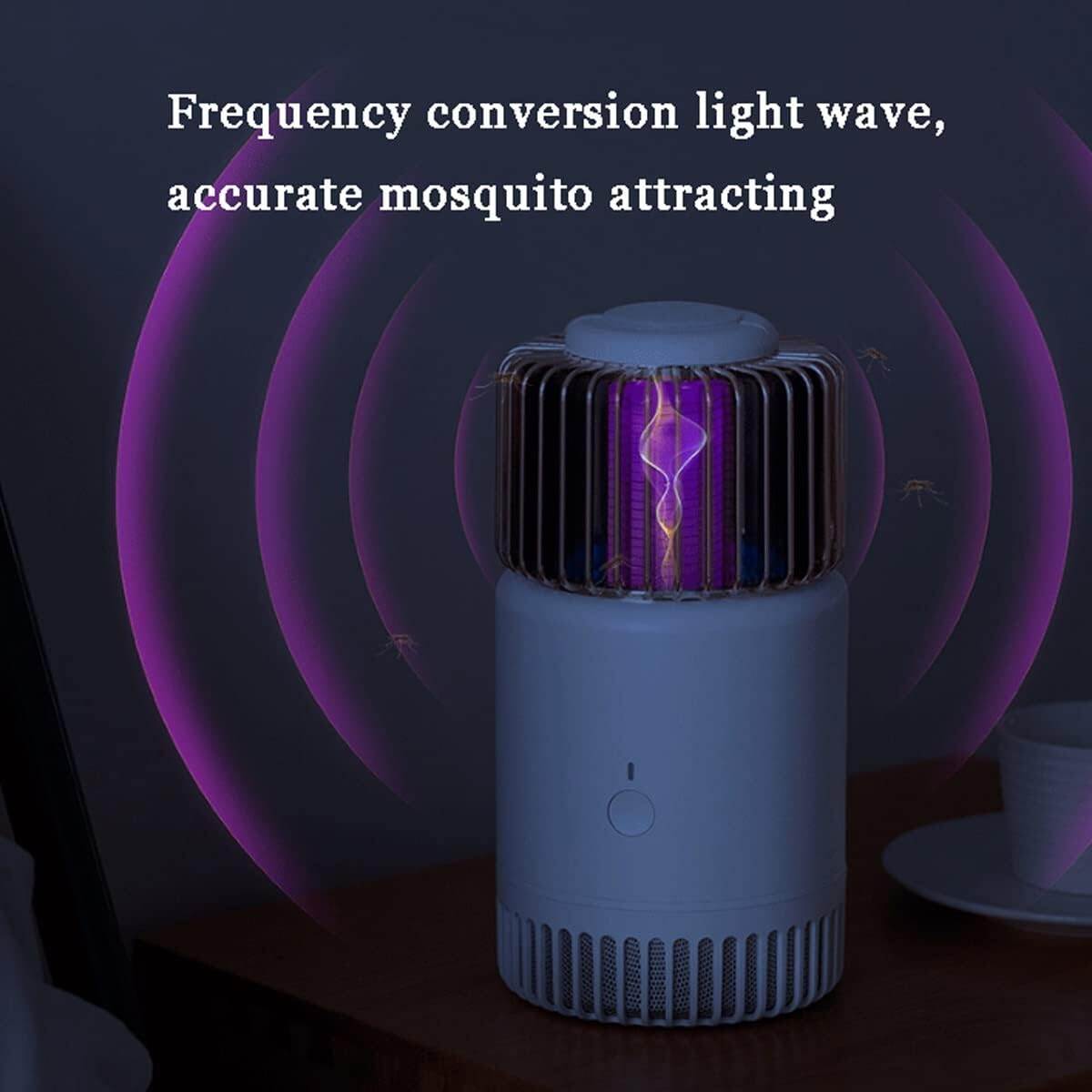 Picture of RE-MAX RT-MK04 Mosquito Trapping Killing Lamp 395nm Mosquito Light_ Rechargeable with USB Cable_ Quiet Physical Mosquito Control_ Electric Shock Mosquito Killer - Multicolor